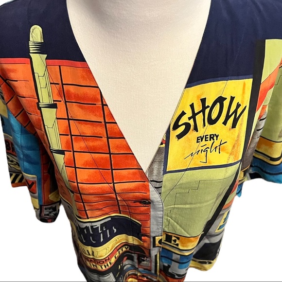 COPY - Vintage RARE Otto Kern Silk City Shirt Unisex Size Mens S | Womens M - Picture 3 of 11